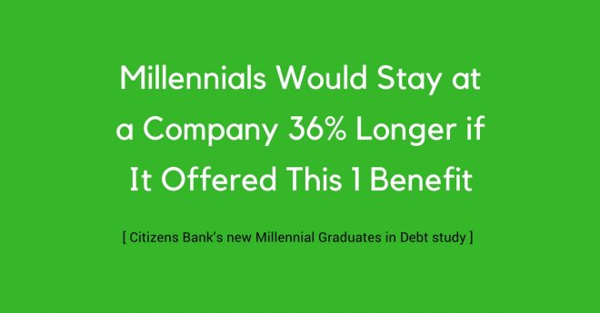 Millennials Would Stay At A Company 36% Longer If It Offered This Benefit
