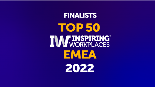 Inspiring Workplaces Awards finalists announced in EMEA