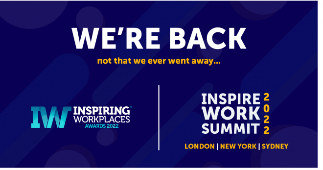 The Inspiring Workplaces Group announces revamped  Inspiring Workplaces Awards &#038; brand new Inspire Work Summits worldwide