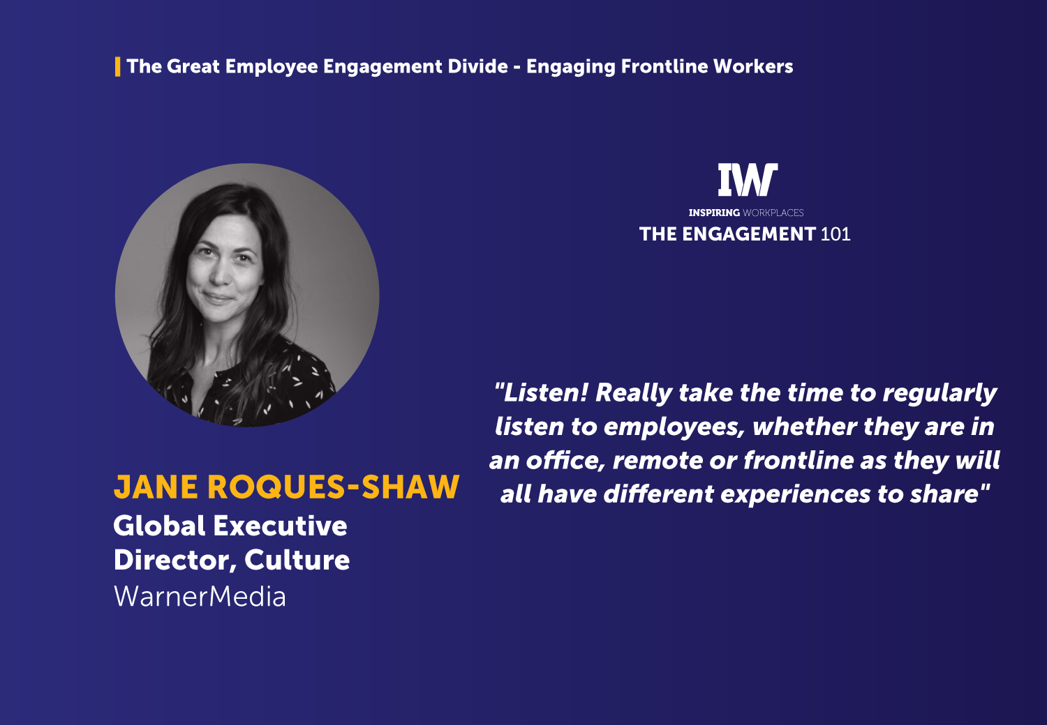 The Great Employee Engagement Divide &#8211; Engaging Frontline Workers &#8211; Jane Roques-Shaw