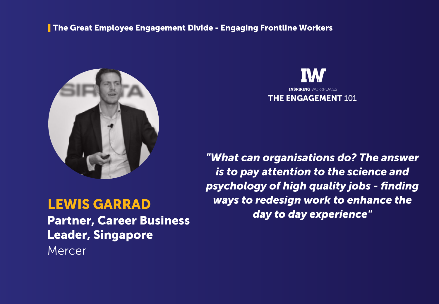 The Great Employee Engagement Divide &#8211; Engaging Frontline Workers &#8211; Lewis Garrad