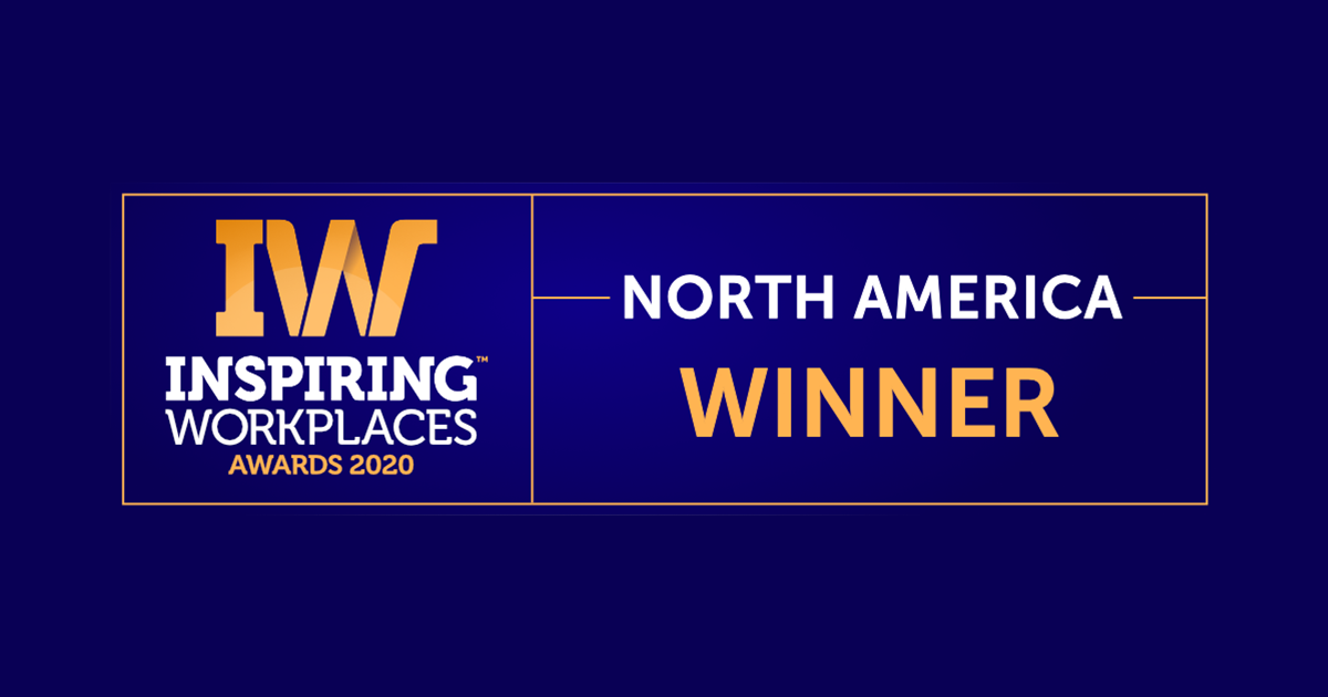 Winners announced for the first 2020 North American Inspiring Workplaces Awards