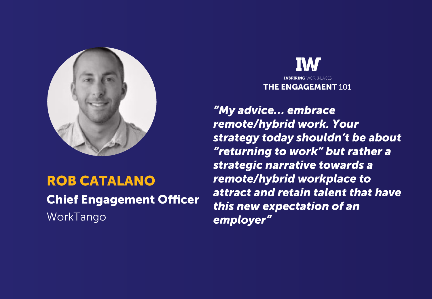 How to return to the workplace (or not) &#8211; in a post covid world &#8211; Rob Catalano