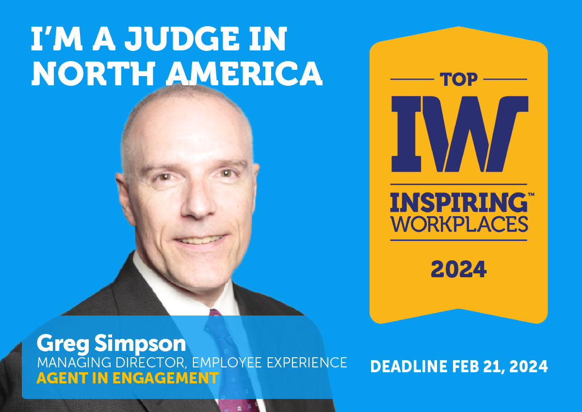 Meet the 2024 Top Inspiring Workplaces Judges: Gregory F Simpson