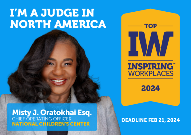 Meet the 2024 Top Inspiring Workplaces Judges: Misty J. Oratokhai Esq.