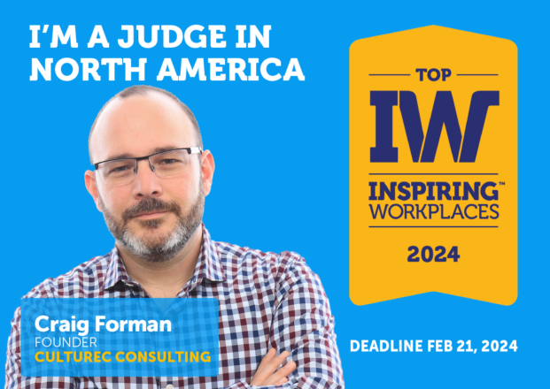 Meet the 2024 Top Inspiring Workplaces Judges: Craig Forman