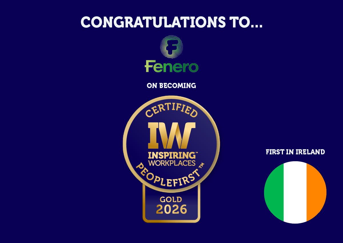 Fenero announced as First Certified PeopleFirst™ Organisation in Ireland